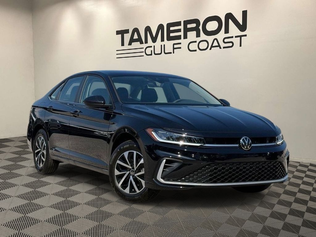 Deep Black Pearl 2026 Volkswagen Jetta Sedan Front-Wheel Drive 8-Speed Automatic
