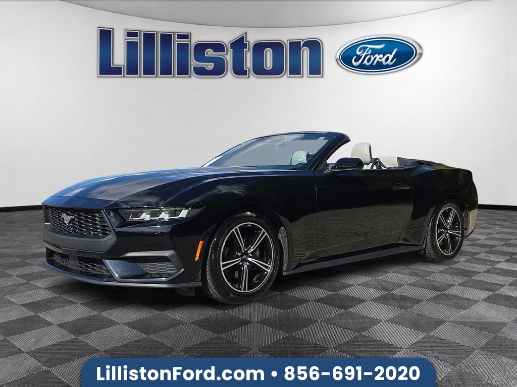 Shadow Black 2024 Ford Mustang Convertible Rear-Wheel Drive Automatic