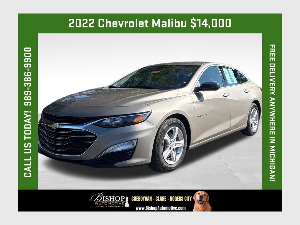 Mineral Gray Metallic 2022 Chevrolet Malibu Sedan Front-Wheel Drive Continuously Variable Transmission