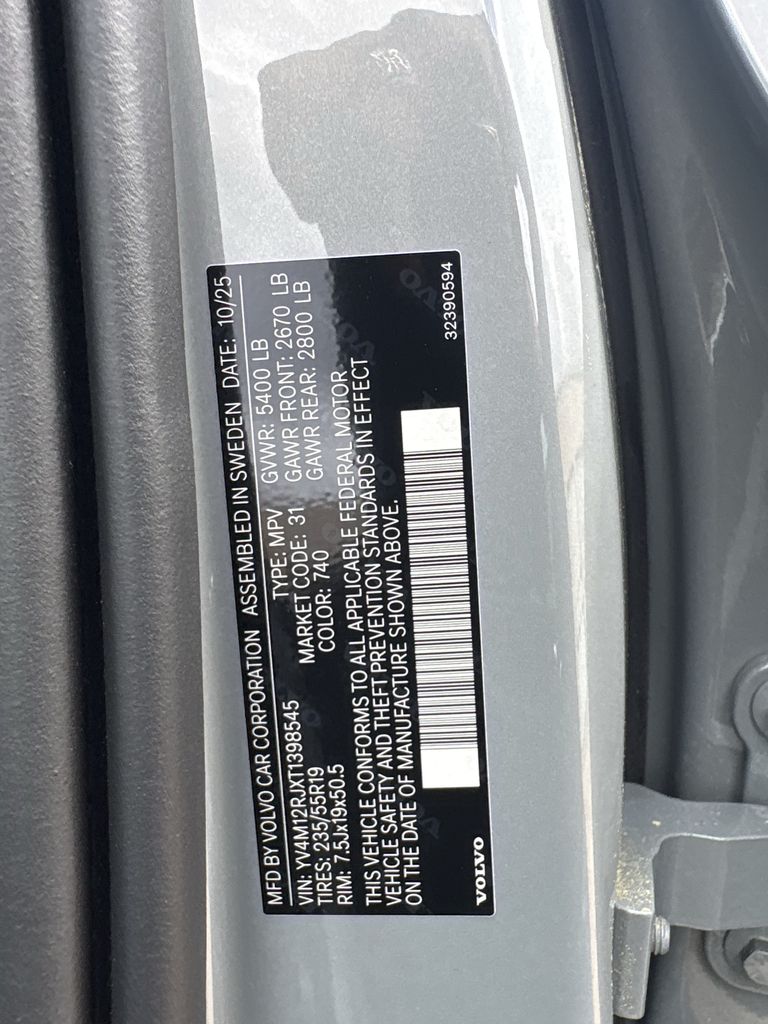 2026 Volvo XC60 B5 Core Gray at DeMontrond Automotive Group