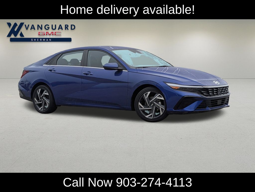 Intense Blue 2025 Hyundai Elantra Sedan Front-Wheel Drive Continuously Variable Transmission