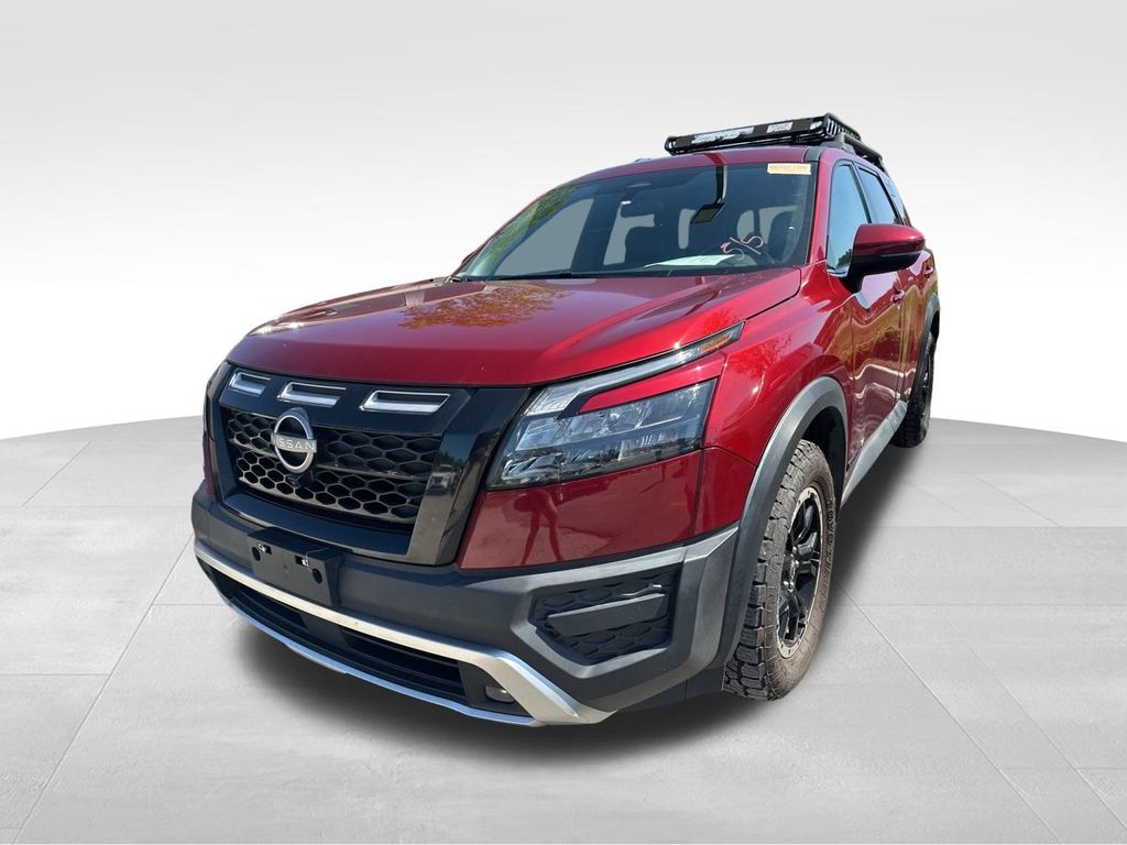 2023 Scarlet Ember Tintcoat Nissan Pathfinder Rock Creek 4X4 SUV