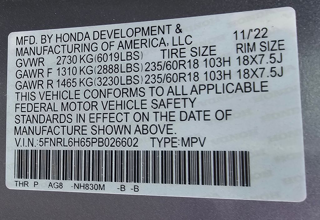 2023 Honda Odyssey EX-L