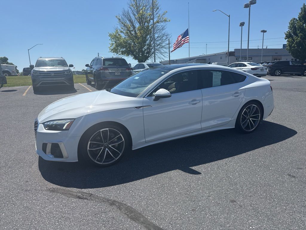 2023 Audi A5 Sportback 45 S line Premium Plus White at Audi Porsche Sewickley