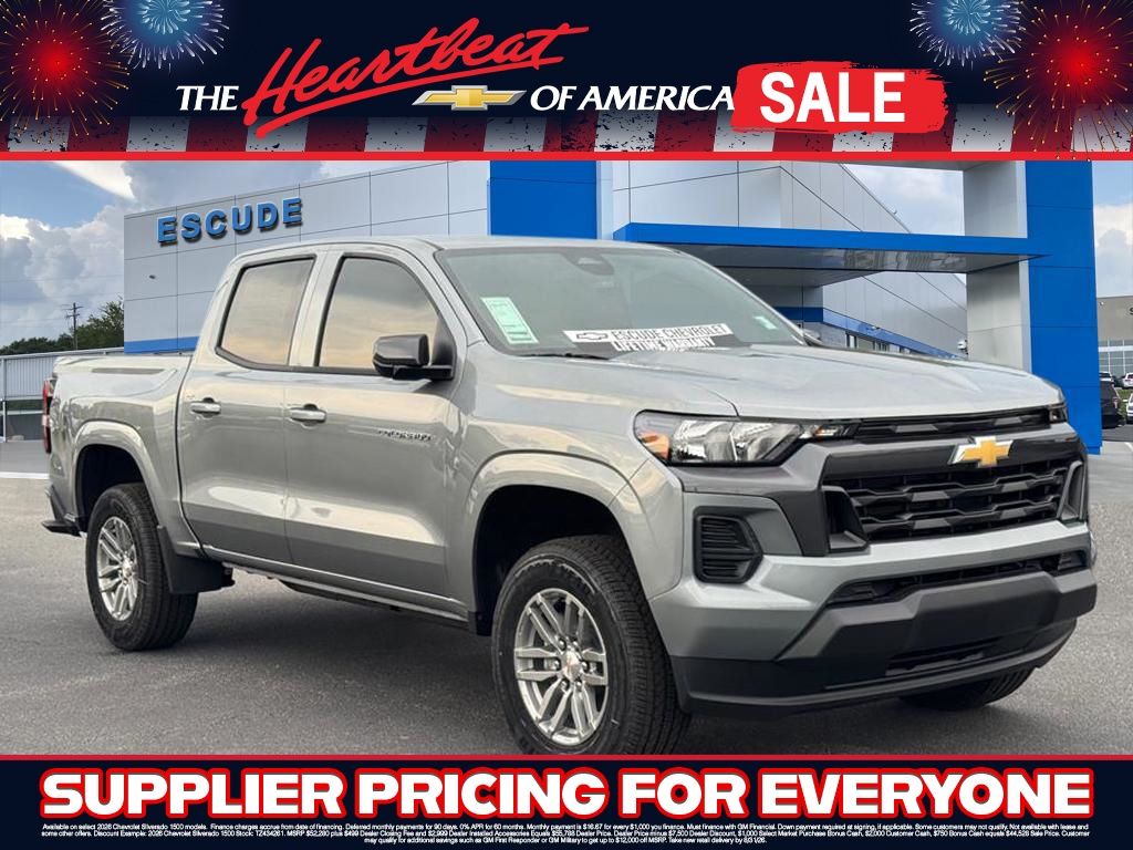 Sterling Gray Metallic 2026 Chevrolet Colorado Pickup Truck 4X2 8-Speed Automatic