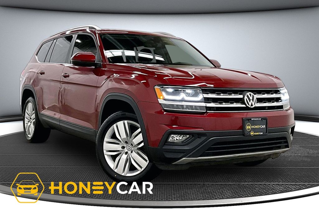 Fortana Red 2019 Volkswagen Atlas SUV / Crossover All-Wheel Drive 8-Speed Automatic