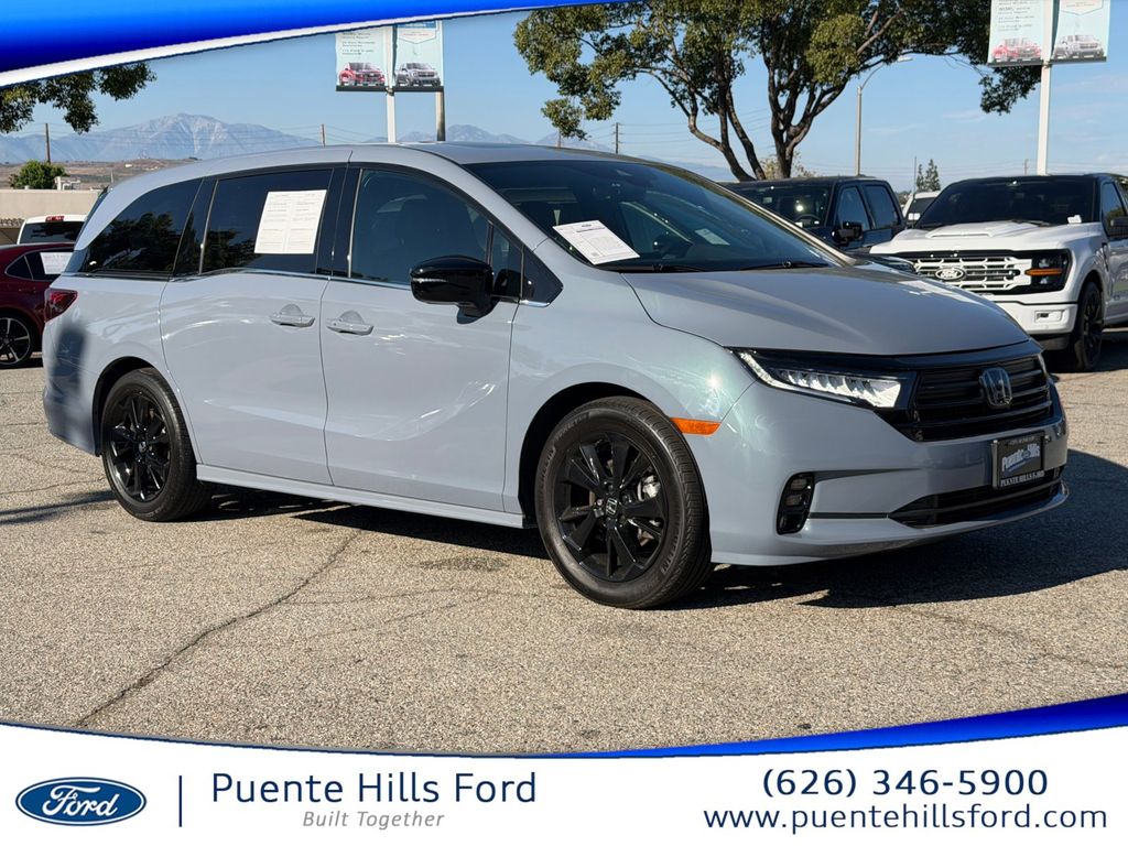 Blue 2024 Honda Odyssey Minivan Front-Wheel Drive Automatic
