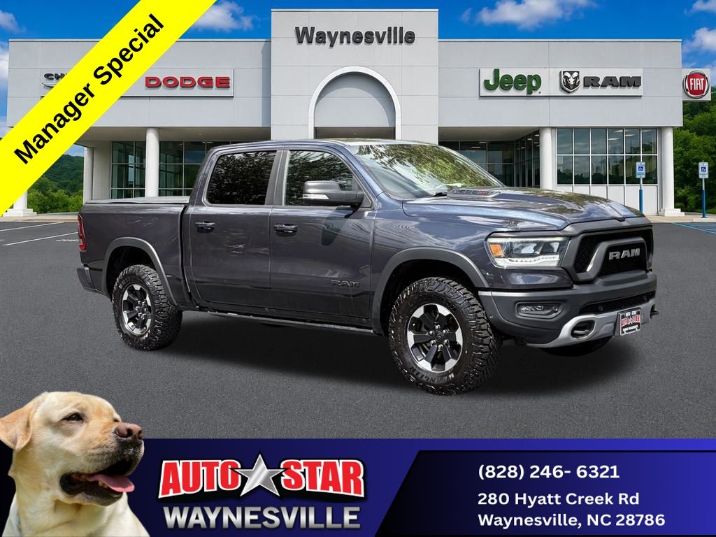 Gray (Maximum Steel Metallic Clearcoat) 2021 RAM 1500 Pickup Truck Four-Wheel Drive 8-Speed Automatic