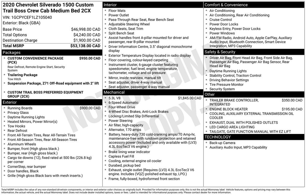 Used 2020 Chevrolet Silverado 1500 Truck