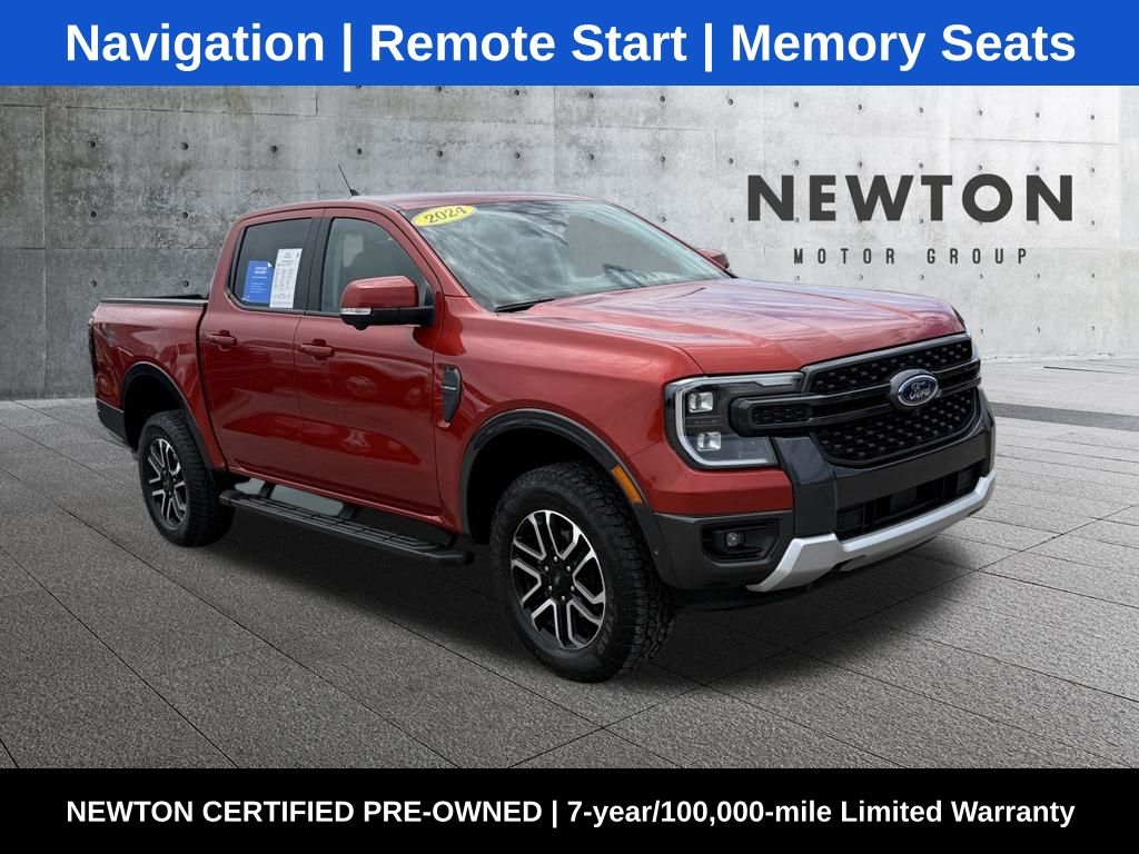 Hot Pepper Red Metallic Tinted Clearcoat 2024 Ford Ranger Pickup Truck Four-Wheel Drive Automatic