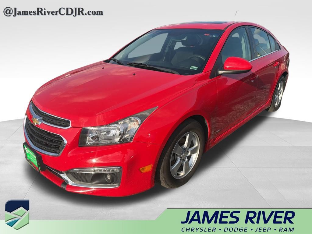 Red Hot 2015 Chevrolet Cruze 1LT Sedan FWD Sedan Front-Wheel Drive 6-Speed Automatic Overdrive