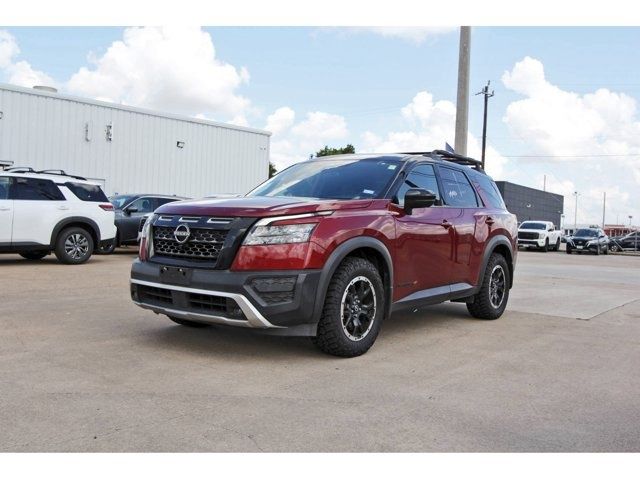 2023 Nissan Pathfinder Rock Creek Red at North Houston Mitsubishi