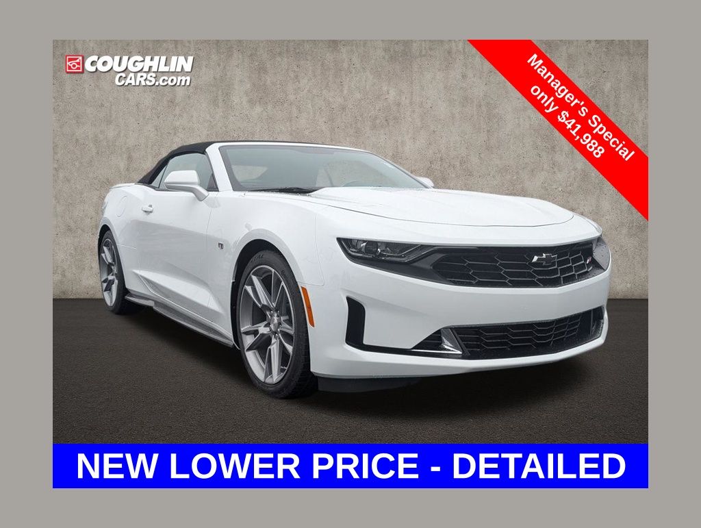 Summit White 2024 Chevrolet Camaro 2LT Convertible RWD Convertible Rear-Wheel Drive Automatic