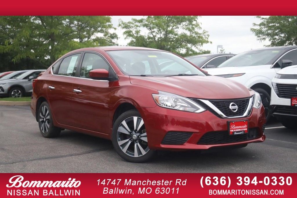 Red (Scarlet Ember Tintcoat) 2019 Nissan Sentra Sedan Front-Wheel Drive Continuously Variable Transmission