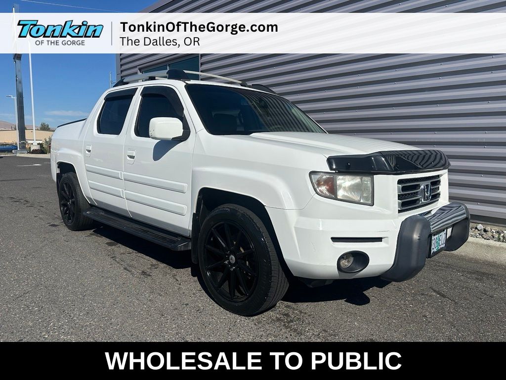 White 2006 Honda Ridgeline Pickup Truck All-Wheel Drive 5-Speed Automatic