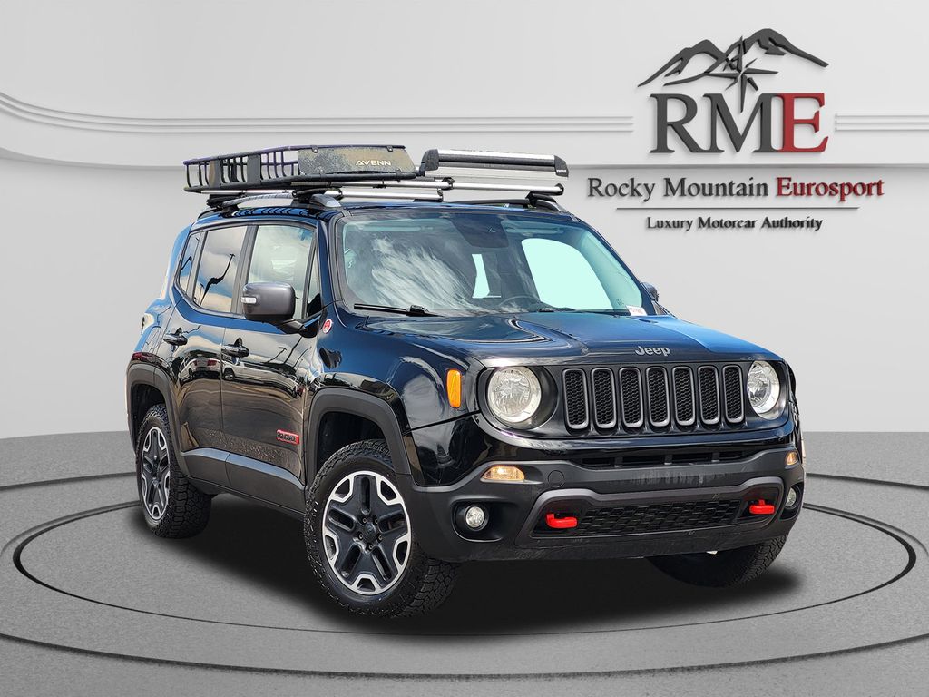 Black 2015 Jeep Renegade SUV / Crossover Four-Wheel Drive 9-Speed Automatic