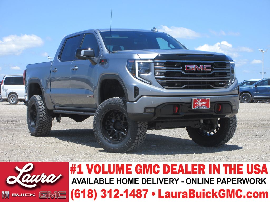 Sterling Metallic 2026 GMC Sierra 1500 AT4 Crew Cab 4WD Pickup Truck Four-Wheel Drive Automatic