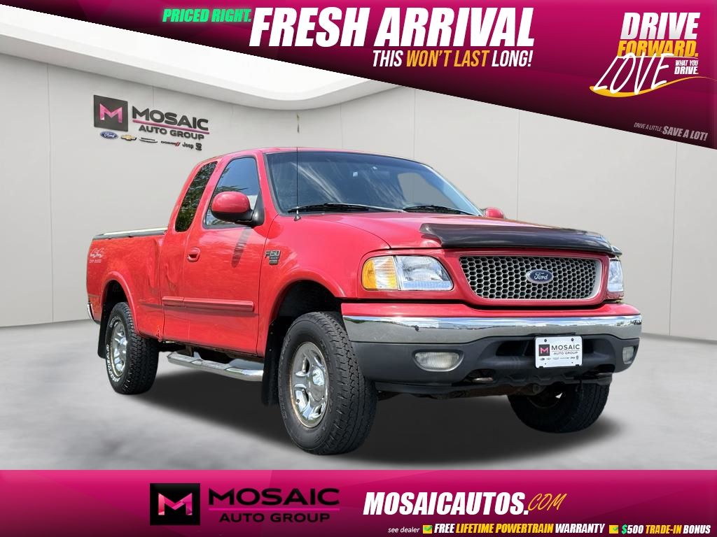 Bright Red Clearcoat 1999 Ford F-150 XL 4WD Extended Cab SB Pickup Truck Four-Wheel Drive 4-Speed Automatic Overdrive