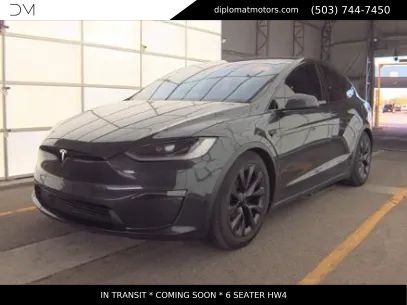 Solid Black 2025 Tesla Model X AWD SUV / Crossover All-Wheel Drive 1-Speed Automatic