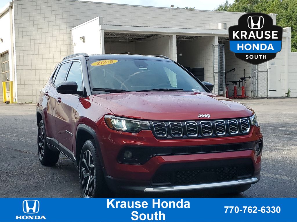 Red Hot Pearlcoat 2025 Jeep Compass SUV / Crossover Four-Wheel Drive 8-Speed Automatic