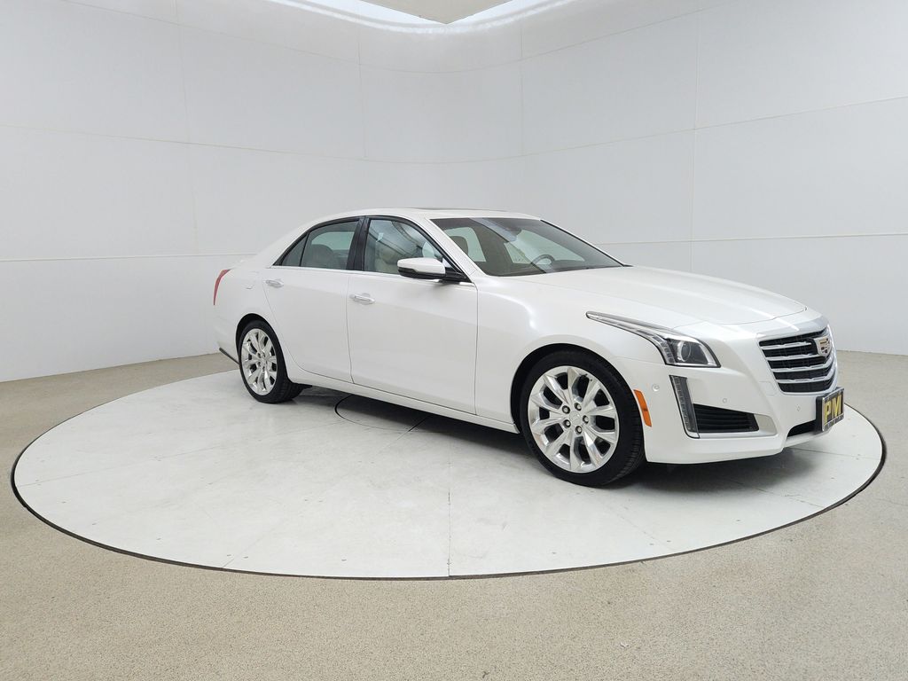 White 2019 Cadillac CTS 3.6L Premium Luxury AWD Sedan All-Wheel Drive 8-Speed Automatic