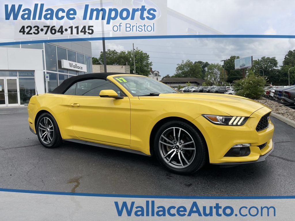 Yellow 2017 Ford Mustang Convertible Rear-Wheel Drive 6-Speed Automatic