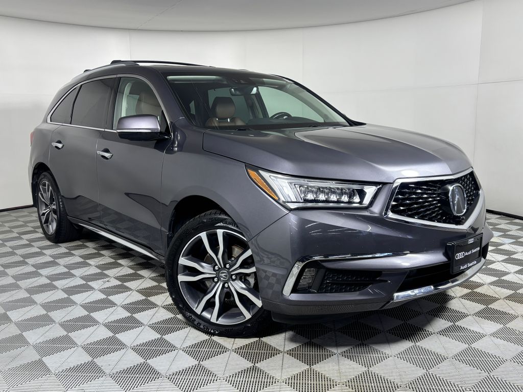Gray 2019 Acura MDX SH-AWD with Advance Package SUV / Crossover All-Wheel Drive 9-Speed Automatic