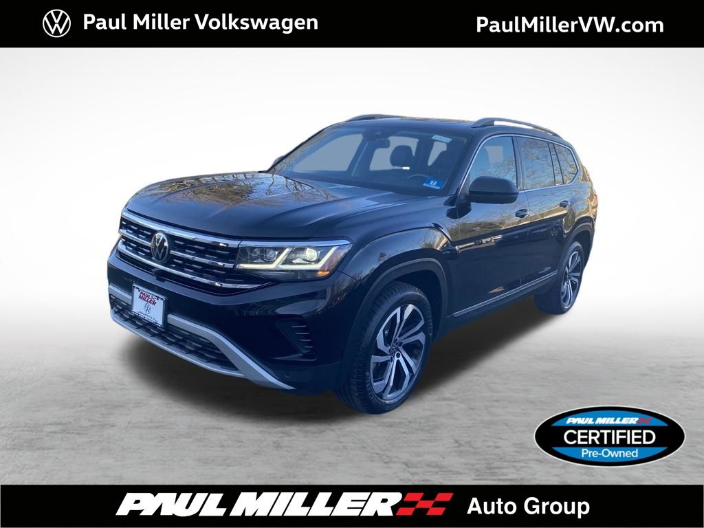 Deep Black 2021 Volkswagen Atlas V6 SEL Premium 4Motion SUV / Crossover All-Wheel Drive 8-Speed Automatic