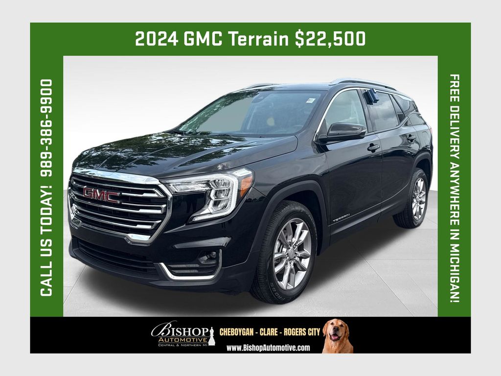 Black (Ebony Twilight Metallic) 2024 GMC Terrain SUV / Crossover All-Wheel Drive 9-Speed Automatic
