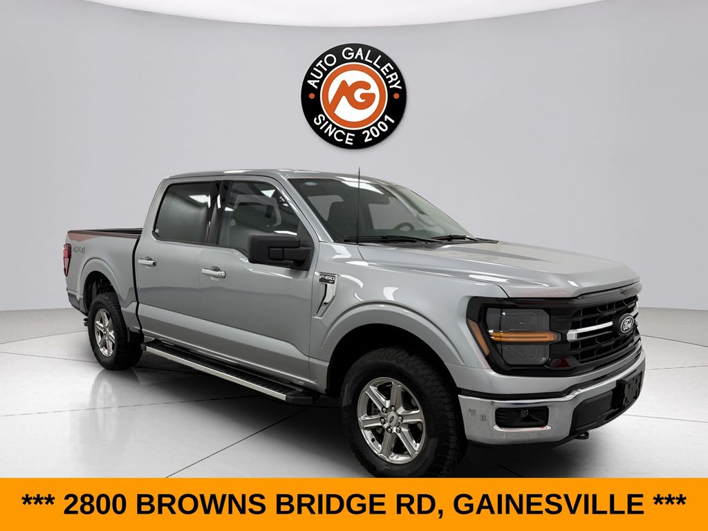 Silver Metallic 2025 Ford F-150 XLT SuperCrew 4WD Pickup Truck Four-Wheel Drive Automatic