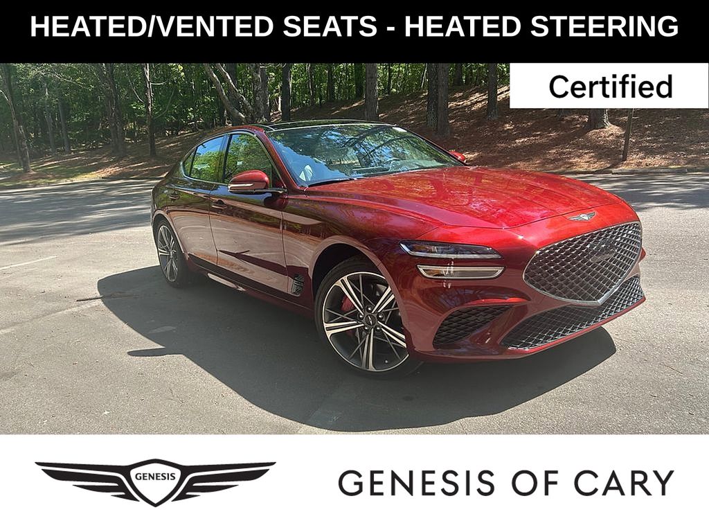 Cavendish Red 2025 Genesis G70 2.5T Sport Prestige RWD Sedan Rear-Wheel Drive 8-Speed Automatic