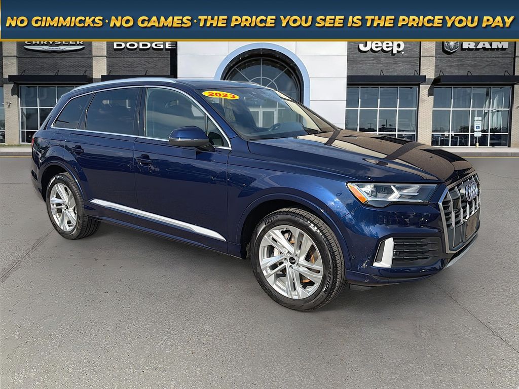 Navarra Blue Metallic 2023 Audi Q7 SUV / Crossover All-Wheel Drive 8-Speed Automatic