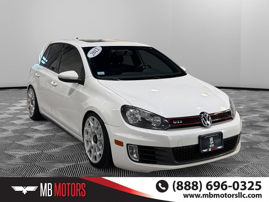 Candy White 2012 Volkswagen Golf GTI 2.0T 4-Door FWD Hatchback Front-Wheel Drive 6-Speed Manual