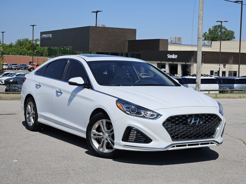 Quartz White Pearl 2019 Hyundai Sonata Limited FWD Sedan Front-Wheel Drive 6-Speed Automatic
