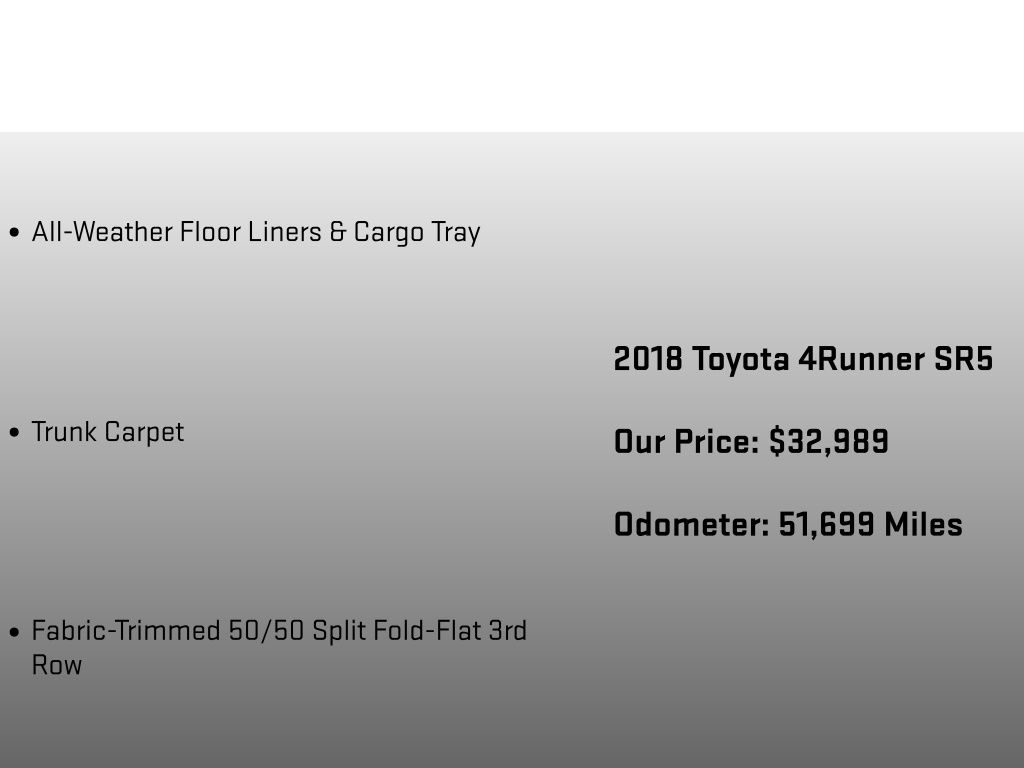 2018 Toyota 4Runner SR5 Blue at Rochrich Mazda