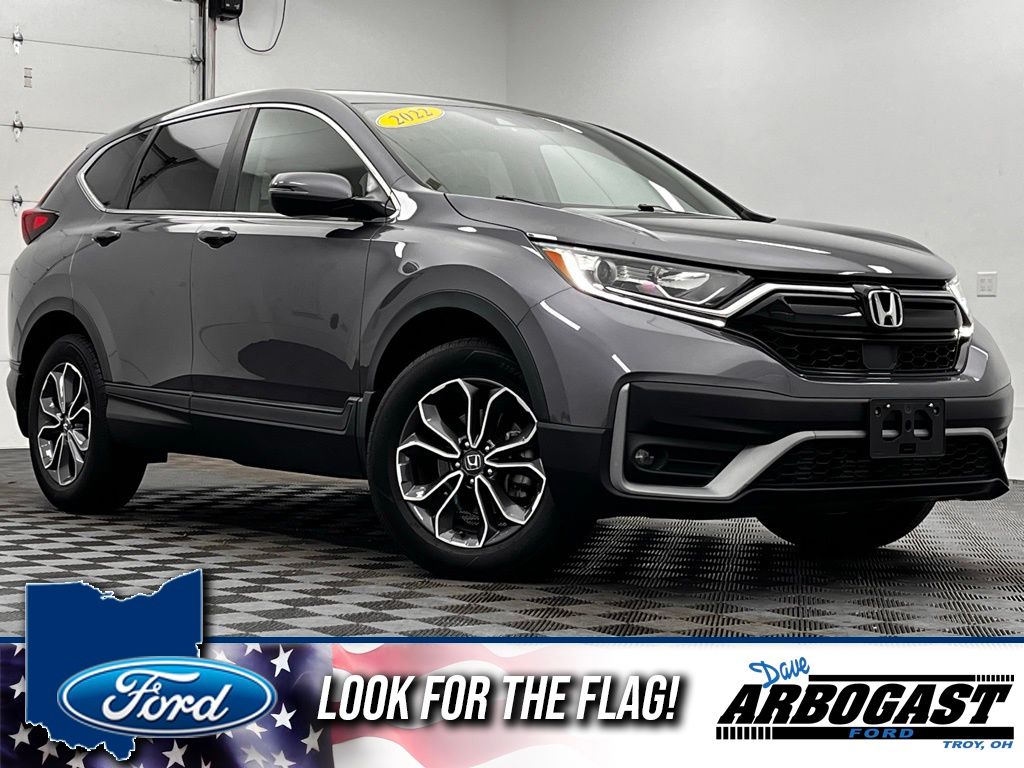 Gray 2022 Honda CR-V EX AWD SUV / Crossover All-Wheel Drive Continuously Variable Transmission