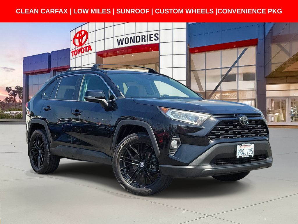 Midnight Black Metallic 2019 Toyota RAV4 SUV / Crossover Front-Wheel Drive 8-Speed Automatic