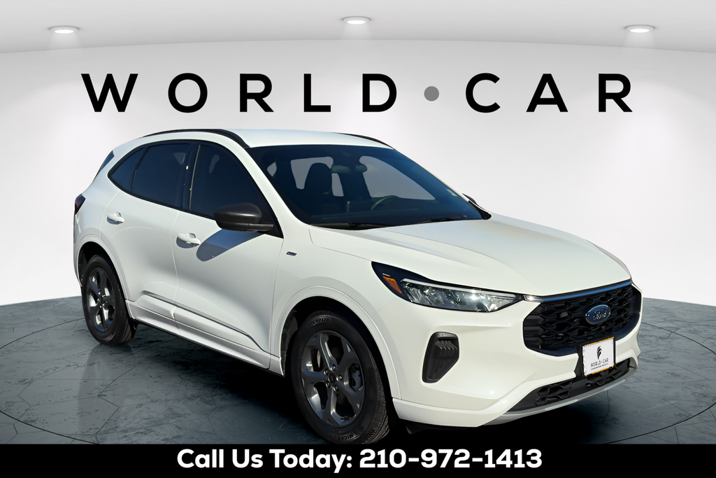 White Metallic 2024 Ford Escape Hybrid ST-Line FWD SUV / Crossover Front-Wheel Drive Continuously Variable Transmission