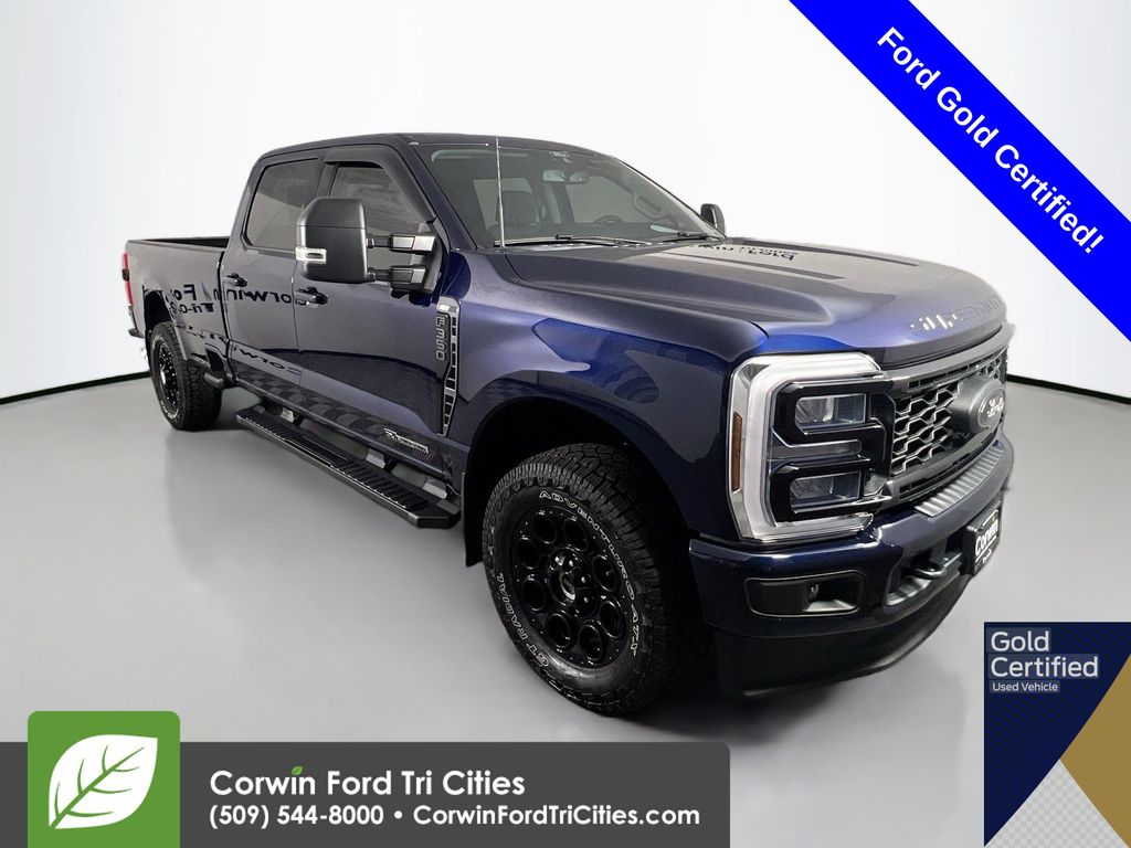Blue Metallic 2025 Ford F-350 Super Duty Pickup Truck Four-Wheel Drive Automatic