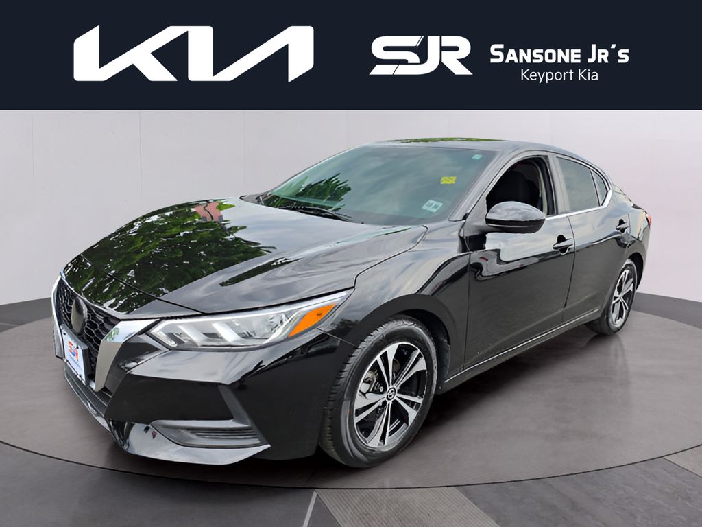 Super Black 2021 Nissan Sentra Sedan Front-Wheel Drive Continuously Variable Transmission