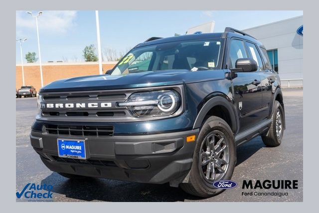 Blue Metallic 2022 Ford Bronco Sport SUV / Crossover All-Wheel Drive 8-Speed Automatic