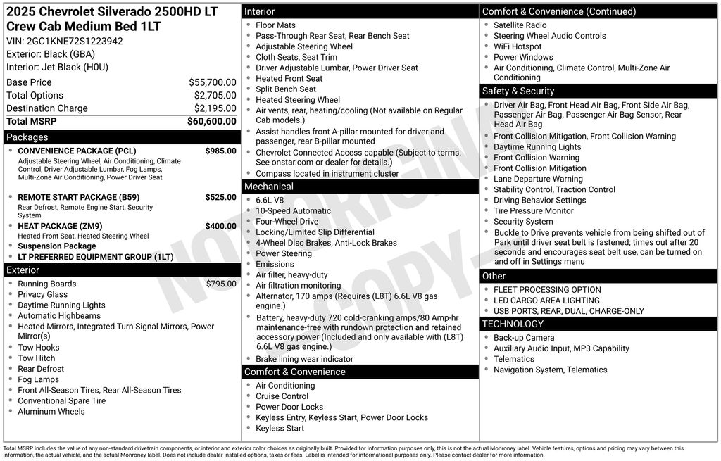Used 2025 Black Chevrolet LT image 29