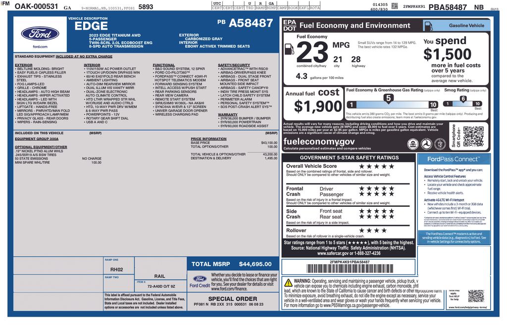2023 Ford Edge Titanium - 6