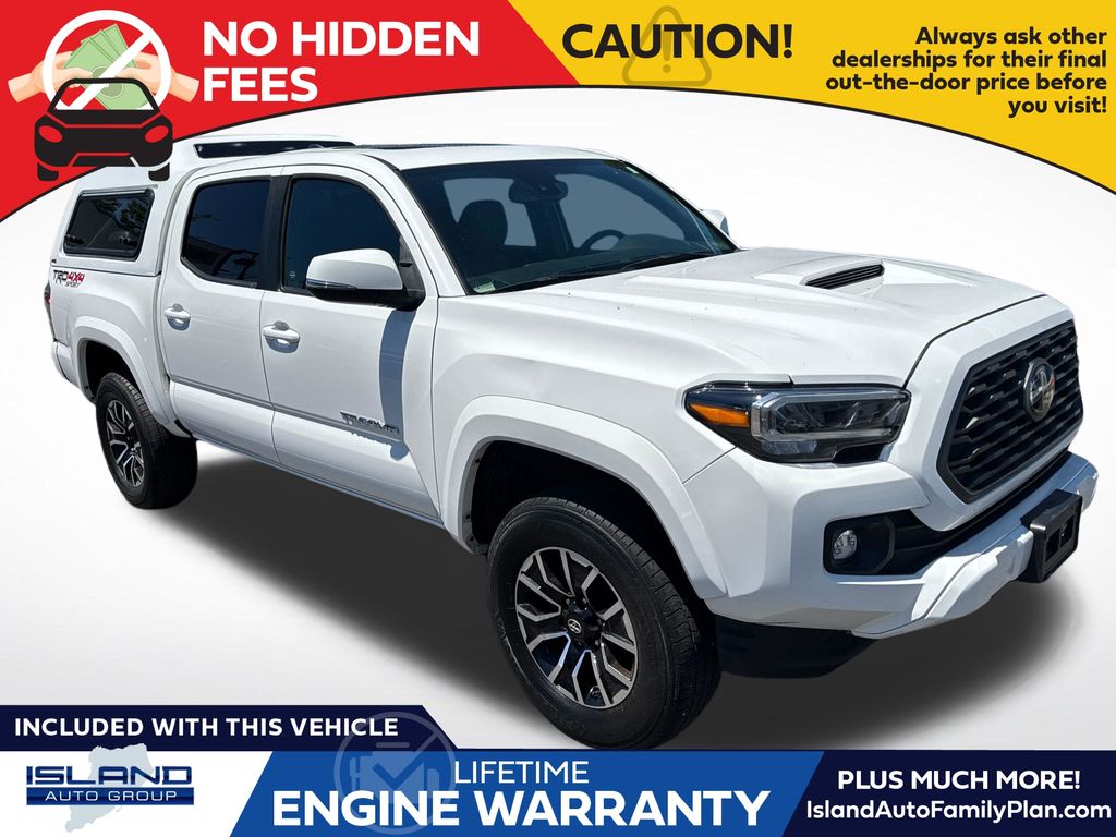 Super White 2021 Toyota Tacoma Pickup Truck Four-Wheel Drive 6-Speed Automatic