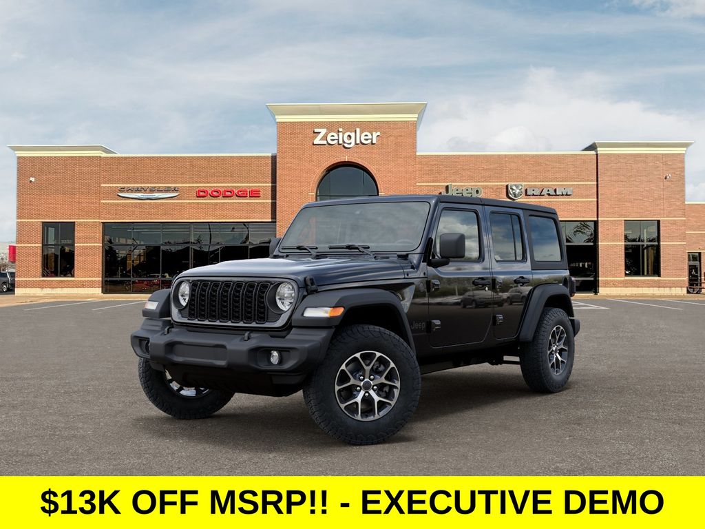Black Clearcoat 2025 Jeep Wrangler SUV / Crossover Four-Wheel Drive 8-Speed Automatic