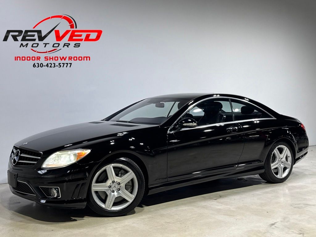 Obsidian Black Metallic 2008 Mercedes-Benz CL-Class Coupe Rear-Wheel Drive 7-Speed Automatic