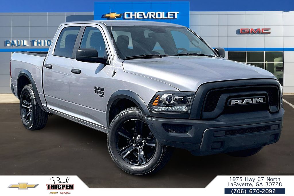 Billet Silver Metallic Clearcoat 2024 RAM 1500 Classic Warlock Crew Cab RWD Pickup Truck 4X2 8-Speed Automatic