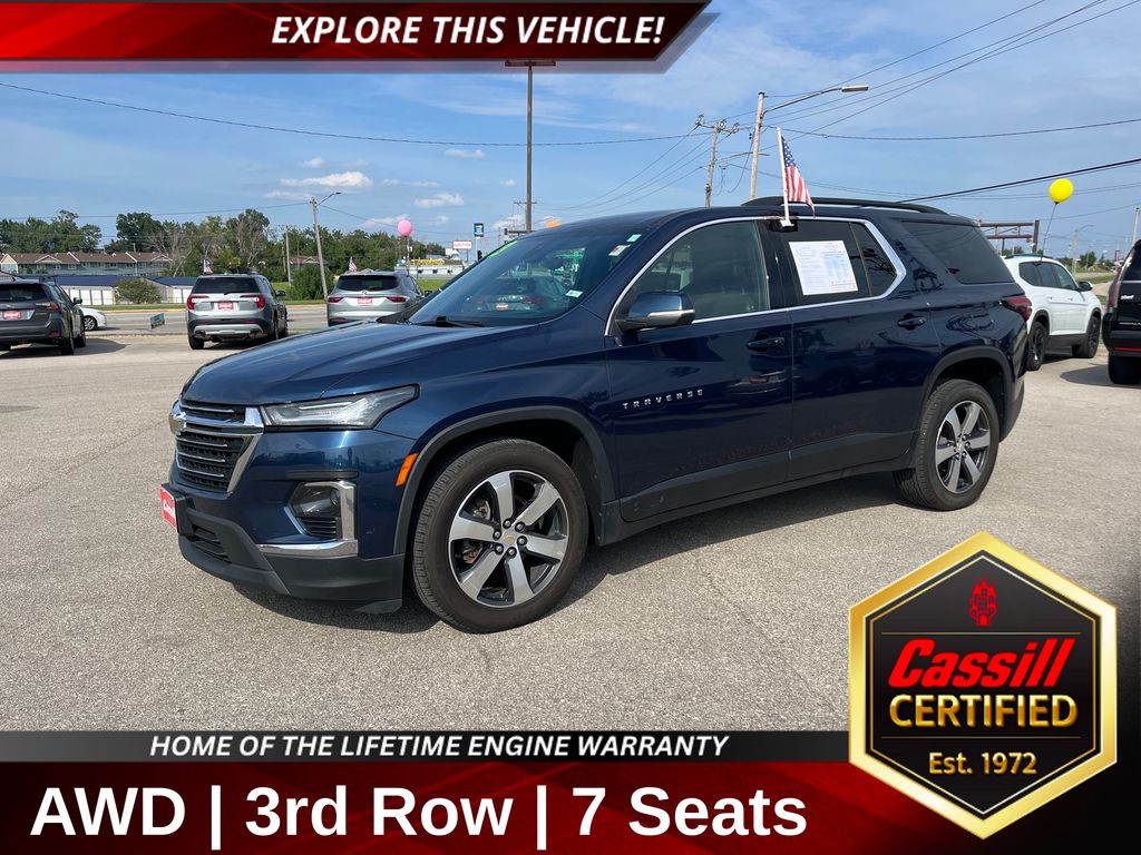 Northsky Blue Metallic 2023 Chevrolet Traverse SUV / Crossover Four-Wheel Drive 9-Speed Automatic