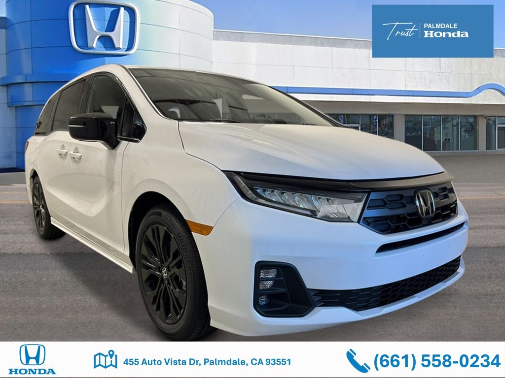 Platinum White Pearl 2026 Honda Odyssey Sport-L FWD Minivan Front-Wheel Drive Automatic