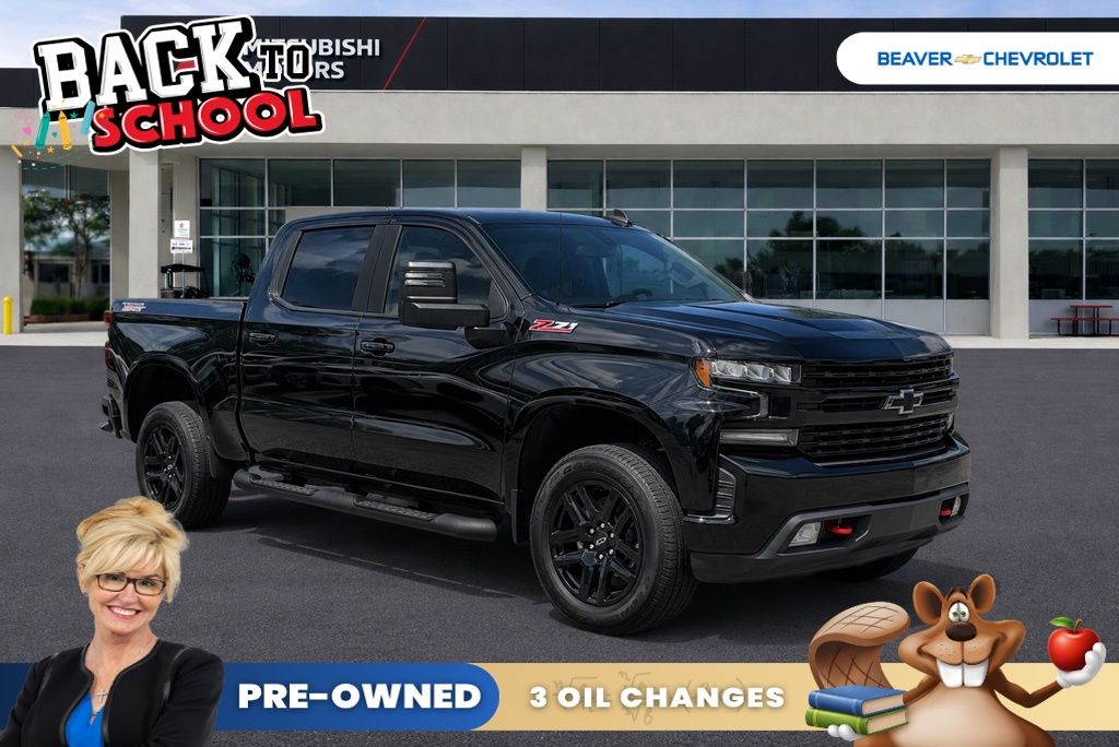 Black 2021 Chevrolet Silverado 1500 Pickup Truck Four-Wheel Drive Automatic